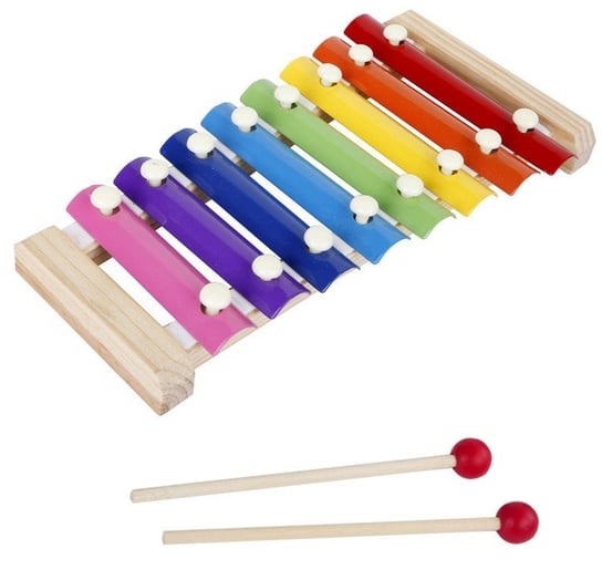 Cymbałki Drewniane Dla Dziecka Kolorowe Edukacyjne ER4