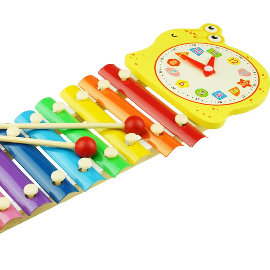 Cymbałki drewniane ślimak zabawka dla dzieci zegar KinderSafe
