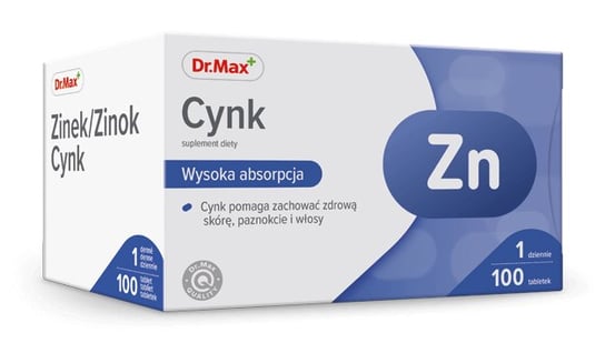 Cynk Dr.Max, suplement diety, 100 tabletek Dr.Max