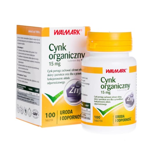 Cynk organiczny 15 mg, suplement diety, 100 tabletek STADA