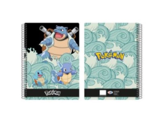 CYPBRANDS, 80 kartek Notatnik Folio Pokémon - Squirtle, wielobarwny, normalny, tradycyjny Inna marka