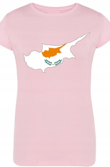 Cypr Flaga Damski T-shirt Modny Nadruk Rozm.M Inna marka