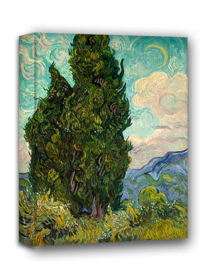 Cyprysy - Vincent van Gogh - obraz na płótnie 30x40 cm Inny producent