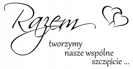 Cytat naklejka ścienna cytaty RAZEM na ścianę / Centrum Naklejek CentrumNaklejek