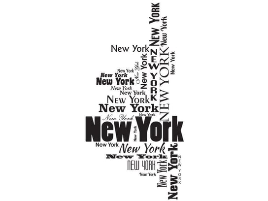 Cytaty, New York, Naklejka ścienna, 100x200 cm Oobrazy