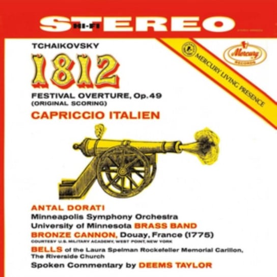 Czajkowski: 1812 Festival Overture Op. 49 - Capriccio Italien, płyta winylowa Dorati Antal