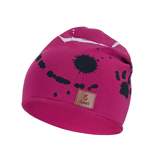 Czapka Beanie Łapka, amarantowa - 47 - TuSzyte | Sklep EMPIK.COM