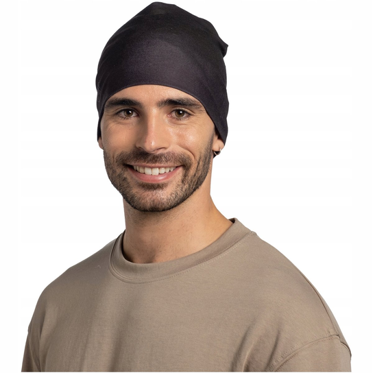Czapka BUFF ECOSTRETCH BEANIE SOLID BLACK one size Buff