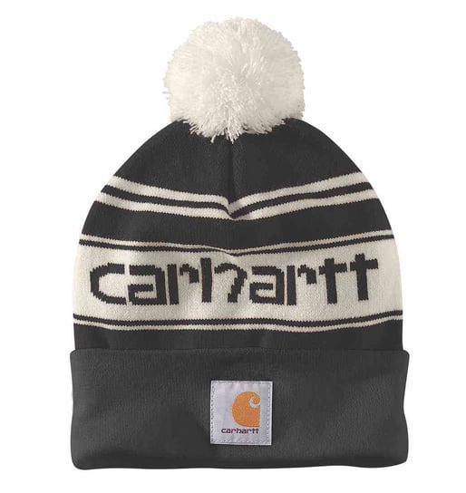 Czapka Carhartt Knit PomPom Cuffed Logo Black Carhartt