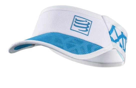 Czapka do biegania Compressport Spiderweb Ultralight Visor | BIAŁO-BŁ Compressport