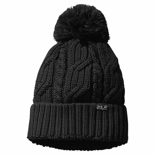 Czapka Jack Wolfskin Stormlock Pompom Beanie Black Jack Wolfskin