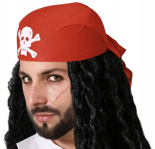 Czapka Pirata Czerwona Dla Dorosłych Strój Pirat Kostium Inna marka