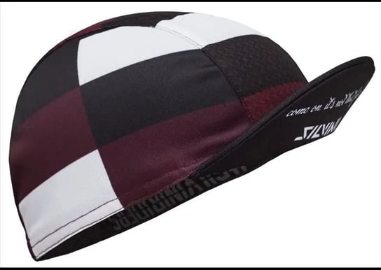 Czapka rowerowa pod kask Silvini Cycling Cap Cameri | BLACK / PLUM Silvini