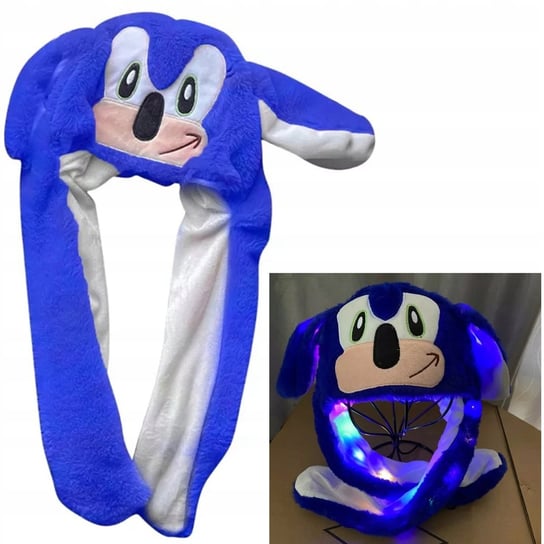Czapka Sonic Świeci Z Ruchomymi Uszami Led Inna marka