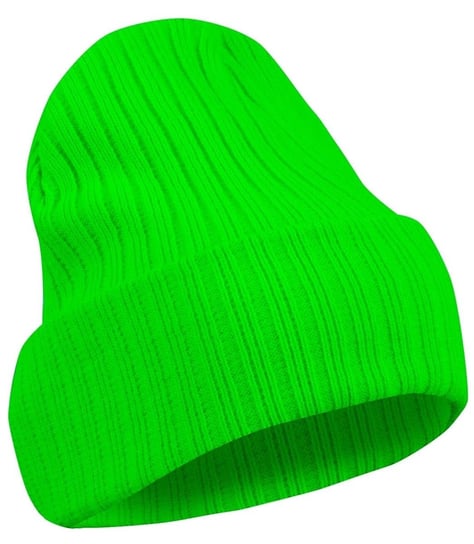 Czapka unisex Uniwersalna Beanie prażkowana dzianina Agrafka