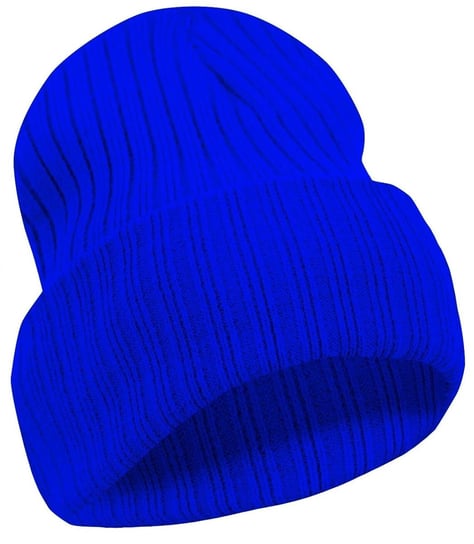 Czapka unisex Uniwersalna Beanie prażkowana dzianina Agrafka