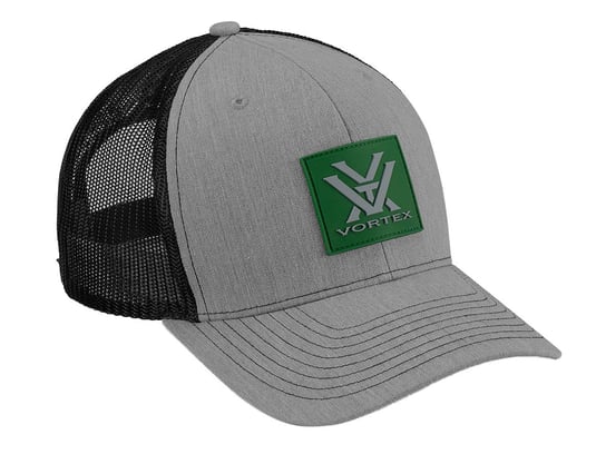Czapka Vortex Pursue And Protect szaro-czarna z zielonym logo VORTEX