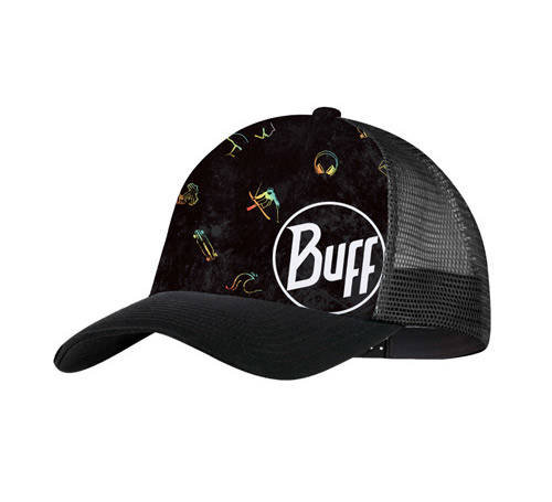 Czapka z daszkiem BUFF® TRUCKER CAP Logo Collection Kaleat Black - L-XL (57,5-62 cm) Buff