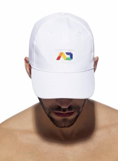 Czapka z daszkiem Dżokejka Jokejka | Ad Rainbow Cap AD1118 White | ADDICTED-uniwersalny ADDICTED