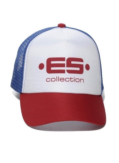 Czapka z daszkiem Dżokejka Jokejka | Print Logo Baseball Cap CAP003 Red | ES Collection-uniwersalny ES COLLECTION