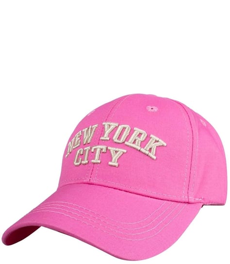 Czapka z daszkiem ozdobiona napisem NEW YORK CITY Agrafka