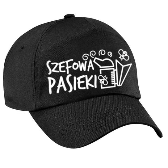 Czapka Z Daszkiem "Szefowa Pasieki", Czarna - Cza8 BEE&HONEY