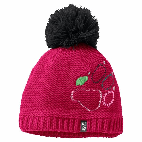 Czapka Zimowa Dziecięca Jack Wolfskin Paw Knit Cap Kids Pink Dahlia M Jack Wolfskin