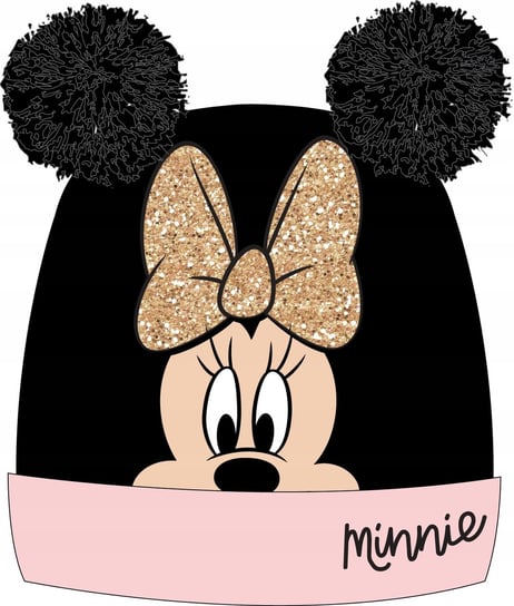 CZAPKA ZIMOWA DZIEWCZECA DLA DZIWCZYNKI MYSZKA MINNIE r. 52 3 - 5 lat EplusM