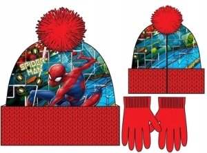 Czapka Zimowa Z Rękawiczkami Spider-Man 52 Sun City
