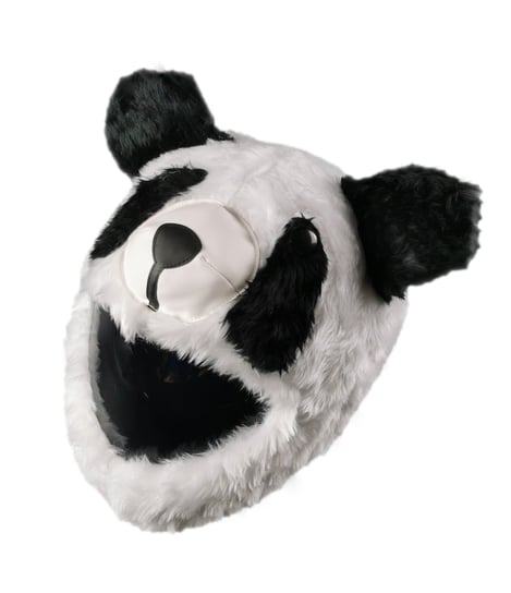 Czapkokask, Zabawna nakładka na kask motocyklowy Panda, pokrowiec na kask Czapkokaski