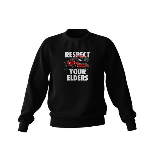 Czarna bluza RESPECT YOUR ELDERS-XS ProducentTymczasowy