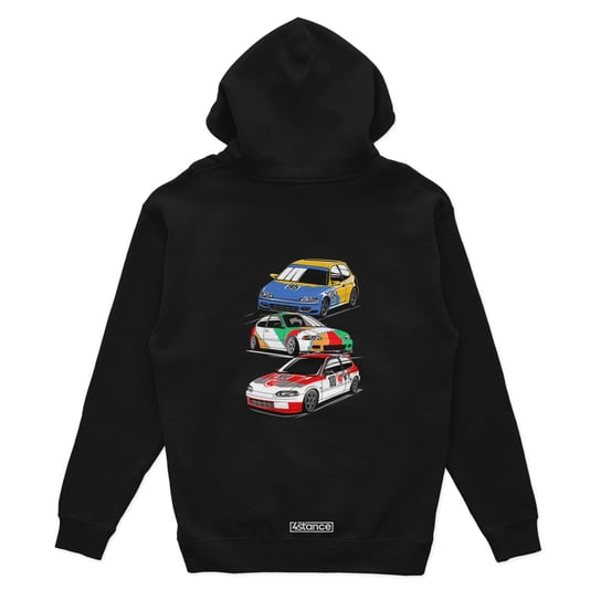 Czarna bluza z kapturem Honda Civic EG6 Legend-XL 4stance.pl