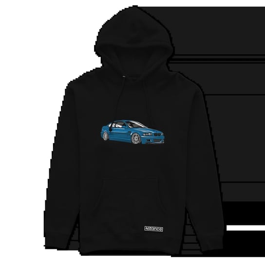 Czarna bluza z kapturem niebieskie BMW M3 E46-XXL ProducentTymczasowy