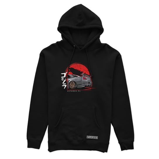 Czarna bluza z kapturem NISSAN SKYLINE R34 GODZILLA-3XL ProducentTymczasowy