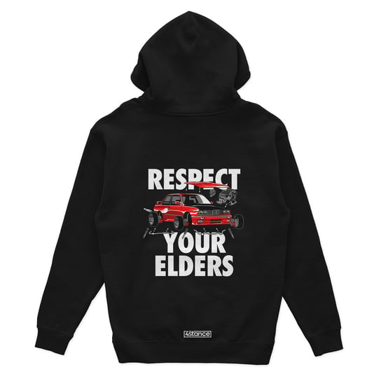 Czarna bluza z kapturem RESPECT YOUR ELDERS-XL ProducentTymczasowy