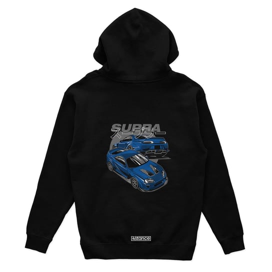 Czarna bluza z kapturem Toyota Supra mk4 Blue-XXL ProducentTymczasowy