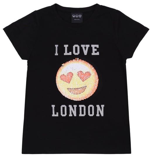 Czarna bluzeczka I Love London 6-7 lat 122 cm Young Dimension