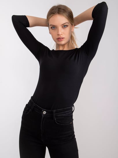 Czarna damska bluzka basic Mona-S Basic Feel Good