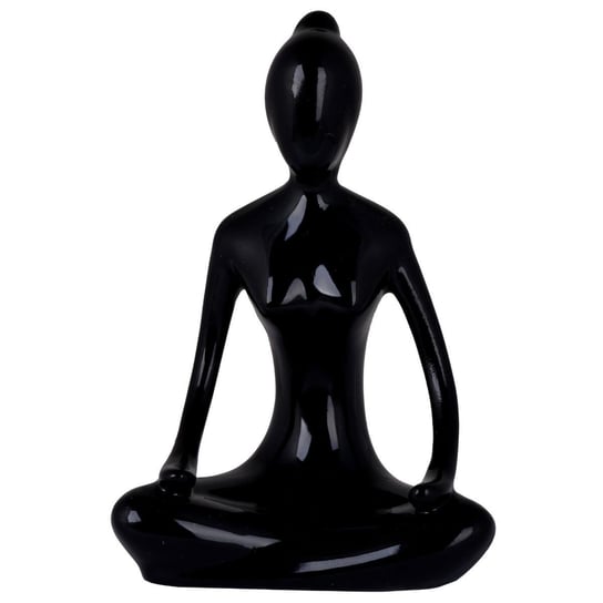 Czarna figurka joga - Medyt 11 cm Duwen