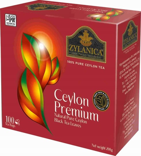 Czarna herbata Ekspresowa x100 Ceylon 100% Premium Zylanica 200g Inna marka