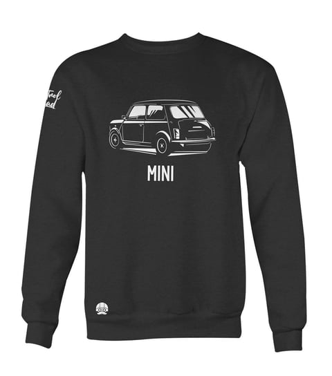 Czarna Klasykami, Bluza męska z samochodem, MINI Cooper, rozmiar S KLASYKAMI