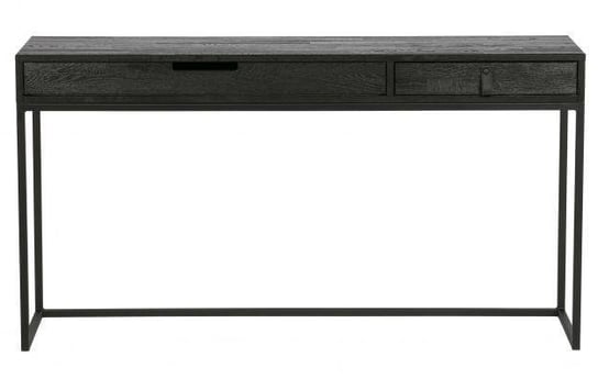 Czarna konsola / biurko z drewna jesionu Silas Woood