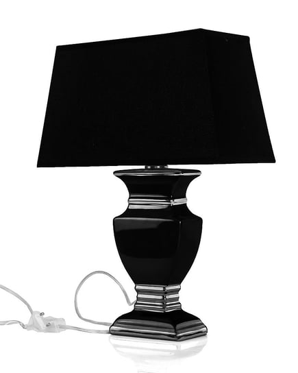 Czarna lampa stołowa nocna glamour nowoczesna 4-498 Sofer