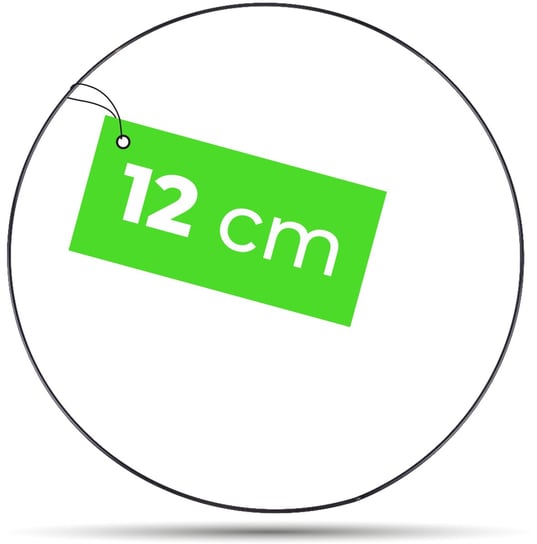 CZARNA Obręcz do Łapaczy Snów 12 cm - ŁAPACZ SNÓW MetaloweObrecze