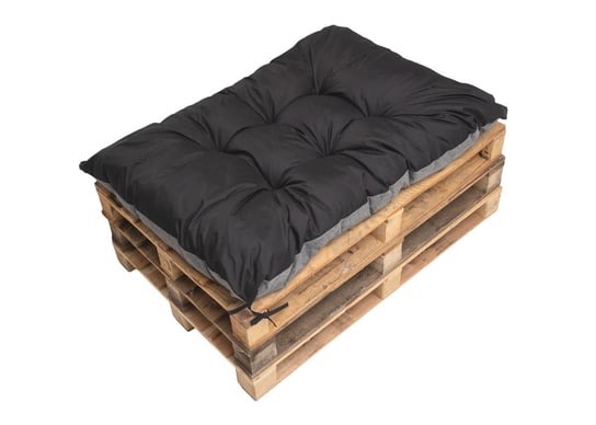 Czarna poduszka na paletę, 120x50, poduszka na meble ogrodowe z palet, poduszka do ogrodu, poduszka zewnętrzna/ Setgarden Inna marka
