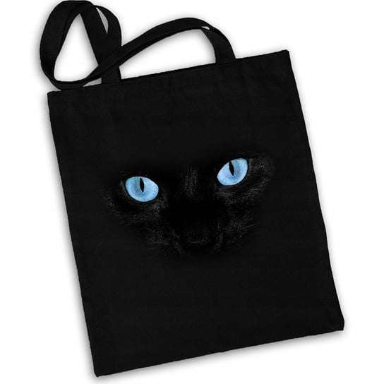 Czarna Torba Na Zakupy Czarny Kot Oczy Y2 Propaganda