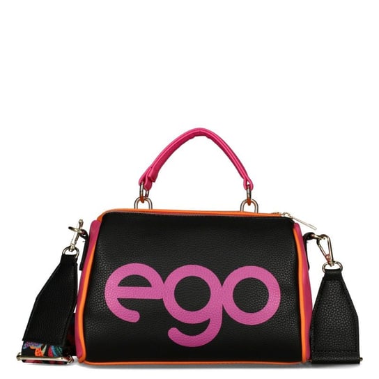 Czarna torebka kuferek róż Ego 2You