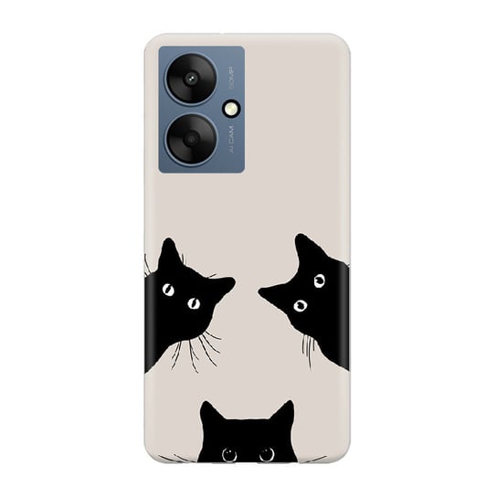 Czarne koty - Redmi 13C 5G Etui silikonowe z nadrukiem [TIF 58B] PieceofCase