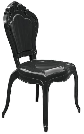 Czarne Krzesło Do Salonu Ludwig - Trixi 4X 52X97 Elior
