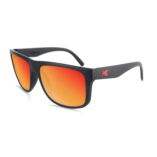 Czarne okulary czerwona soczewka Torrey Pines Knockaround